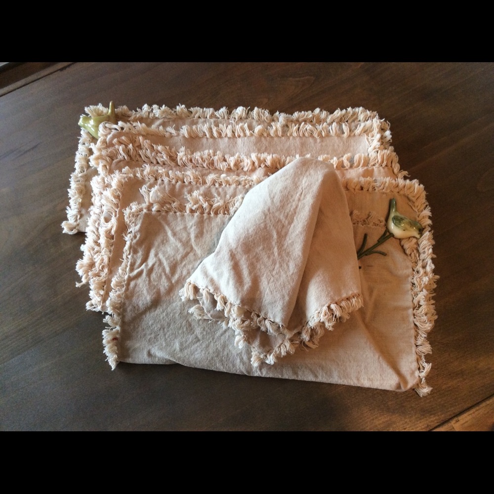 Beige Table Napkin Set of Six